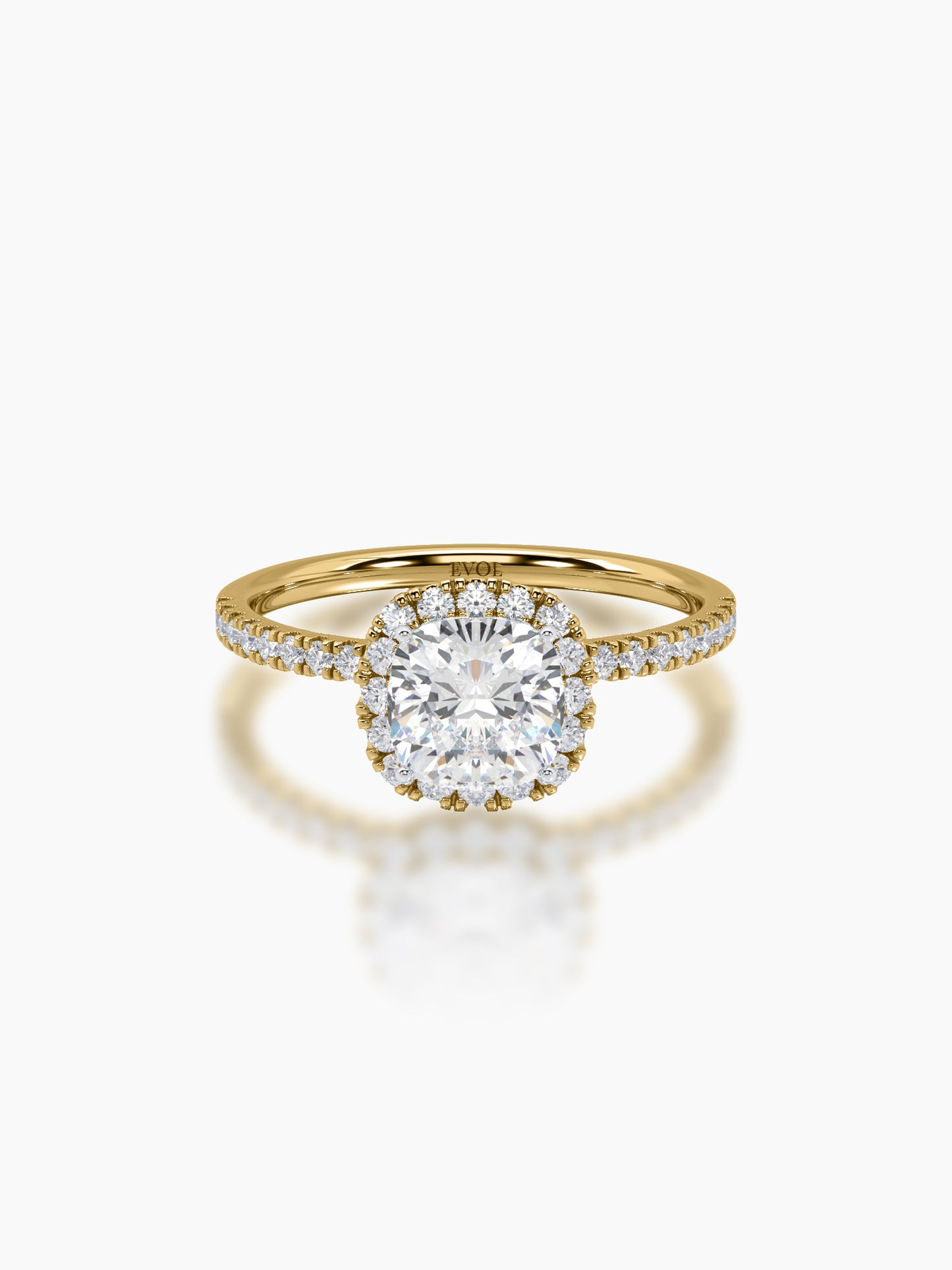 Classic Cushion Halo Ring