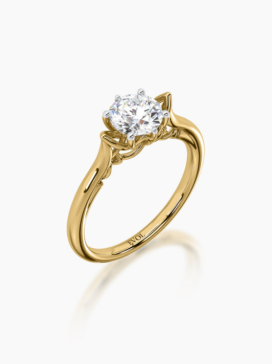 Helix Gallery Solitaire Ring