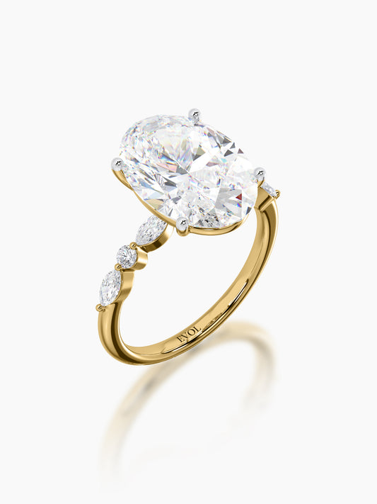 Aurielle Oval Solitaire Ring