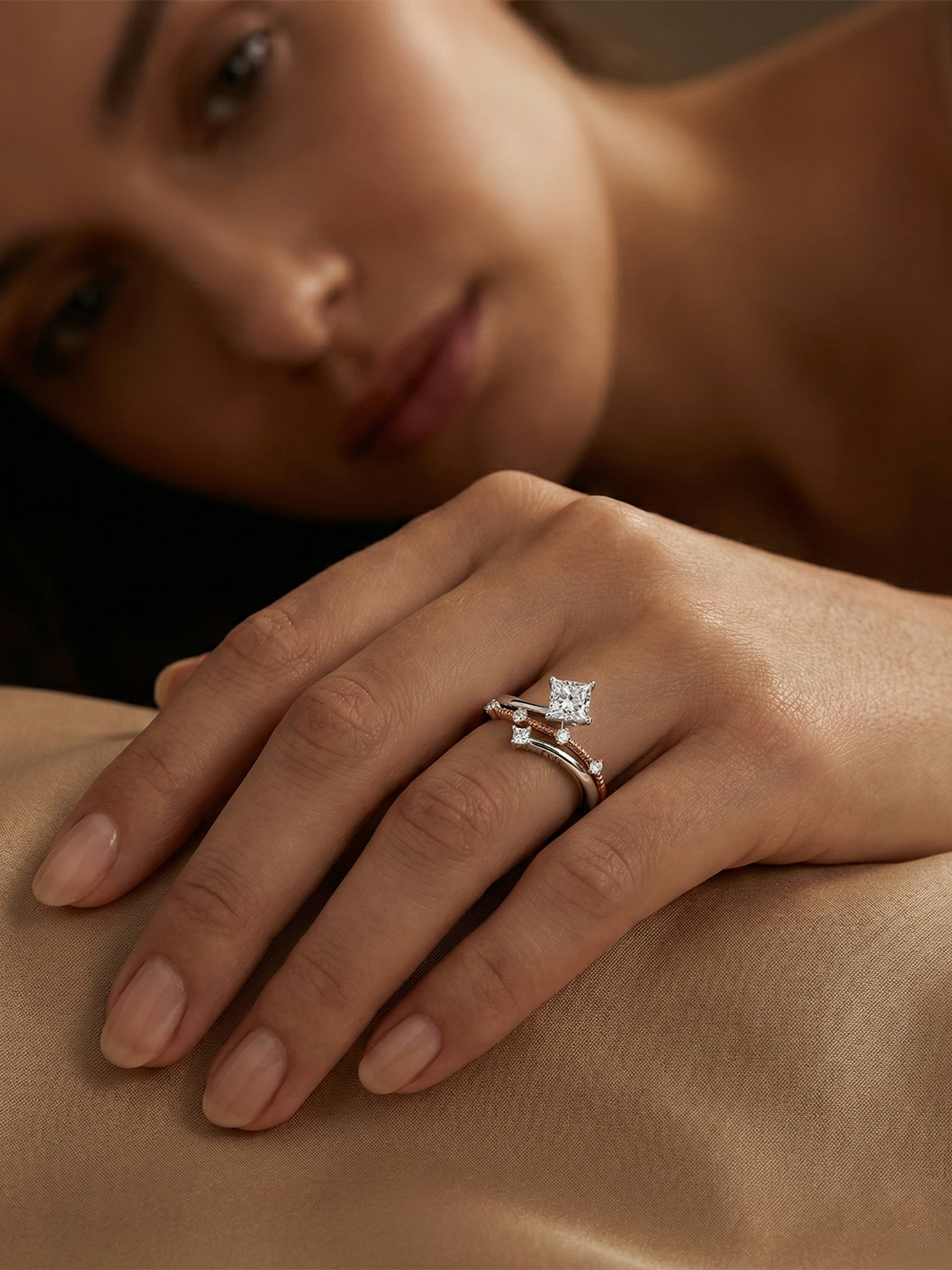 Interlace Diamond Ring