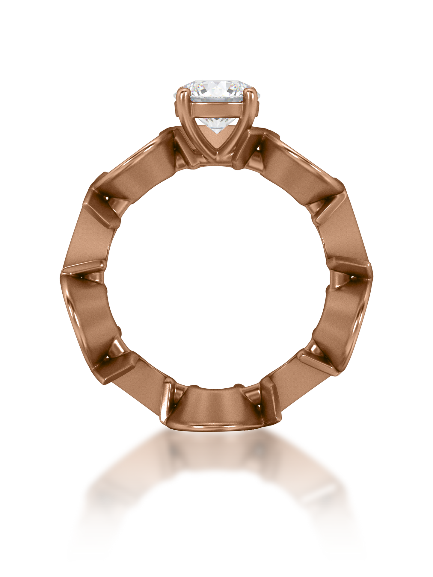 Sculpt Round Statement Ring