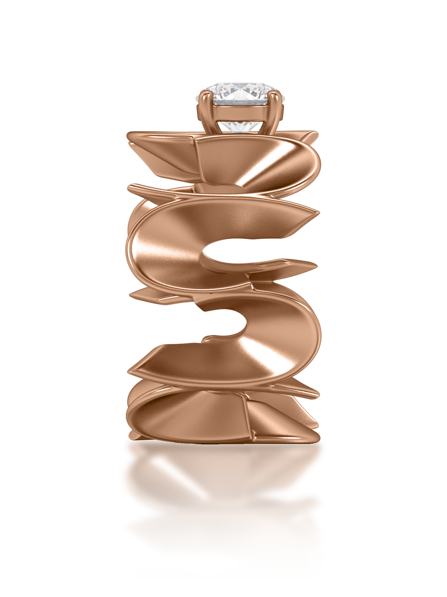 Sculpt Round Statement Ring