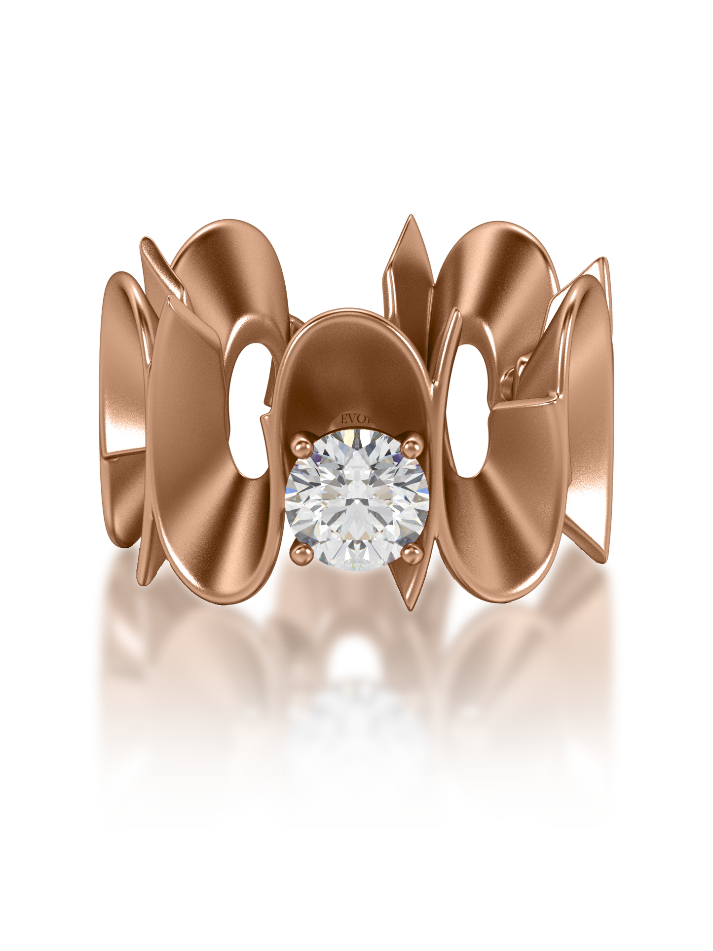 Sculpt Round Statement Ring