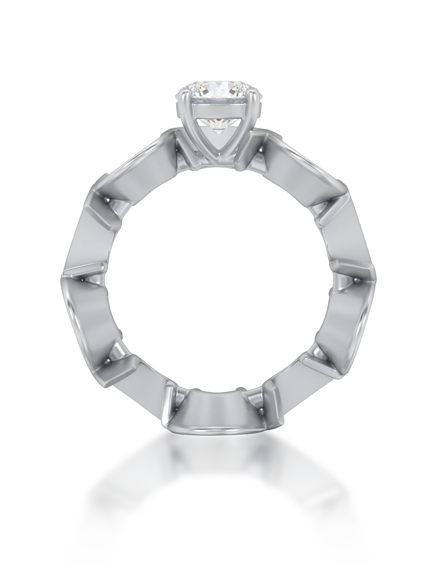 Sculpt Round Statement Ring