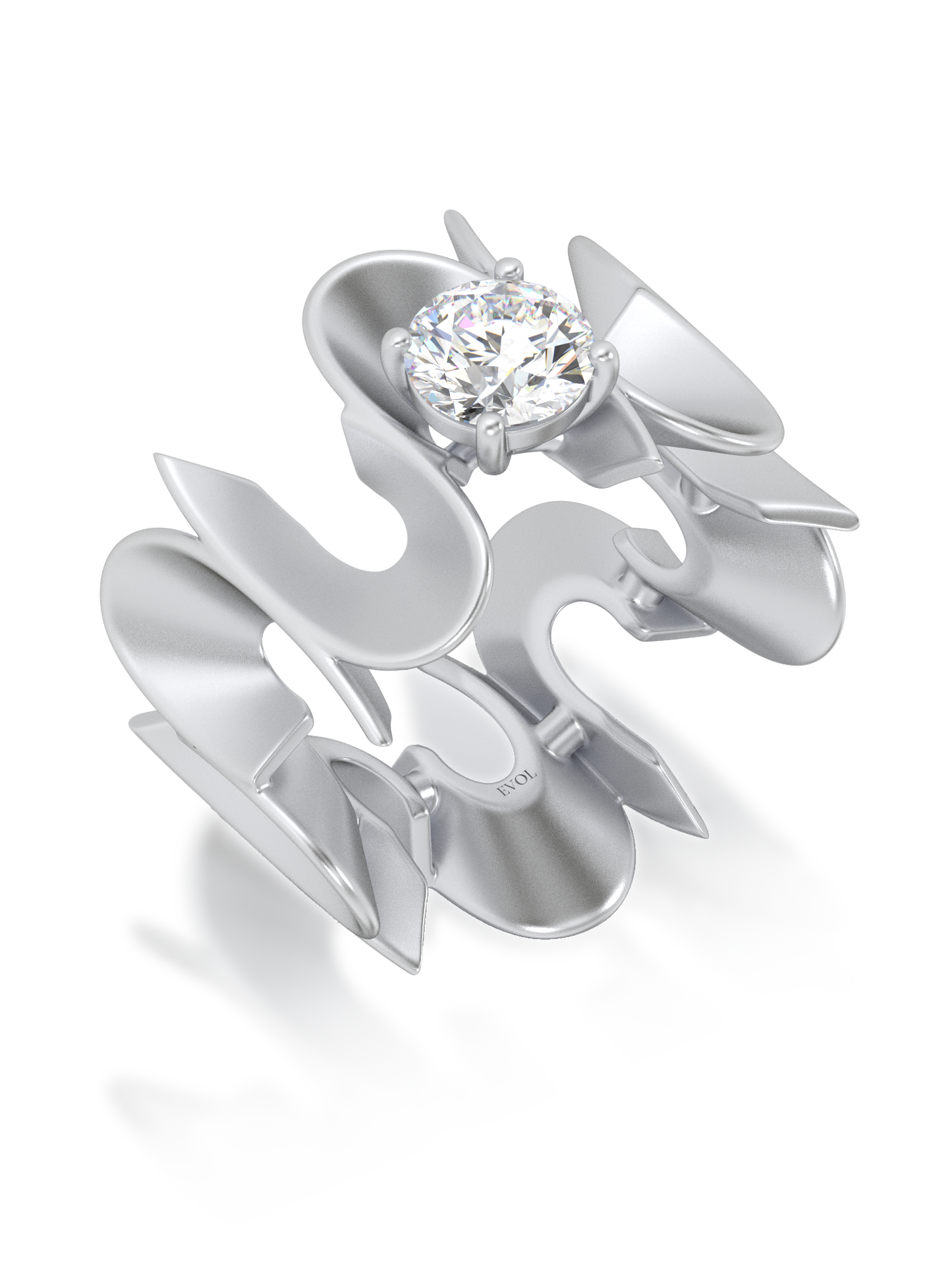 Sculpt Round Statement Ring