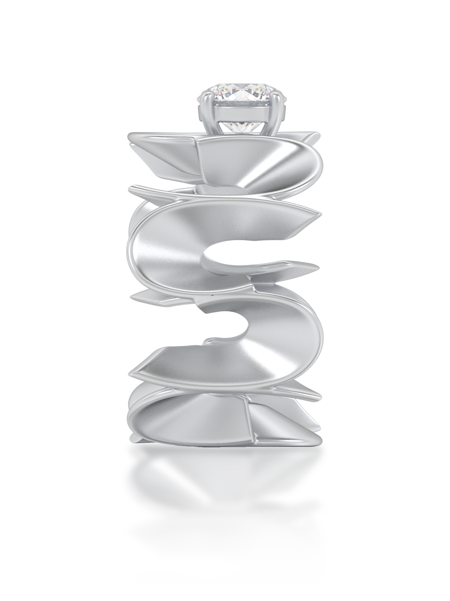 Sculpt Round Statement Ring