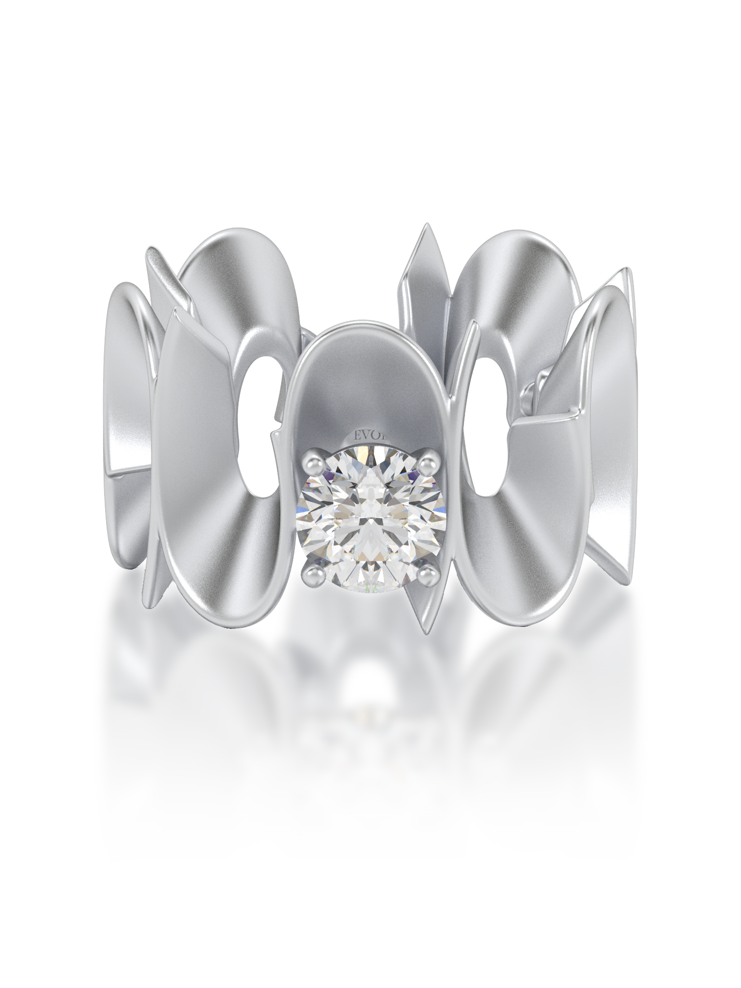 Sculpt Round Statement Ring