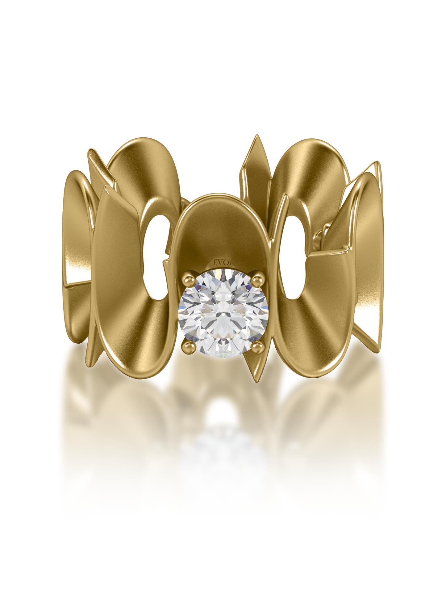 Sculpt Round Statement Ring