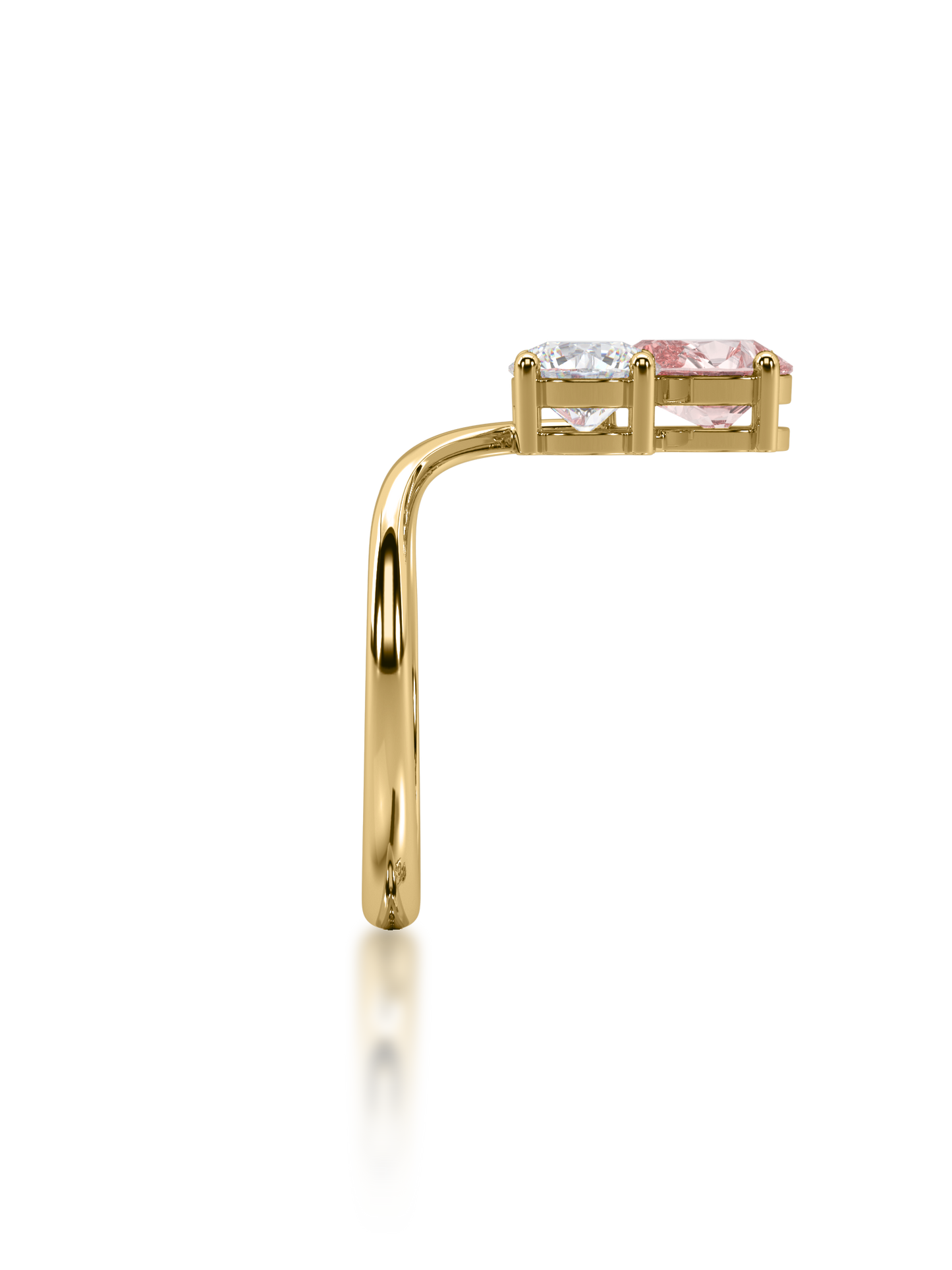 Harmony Pear Duo Ring