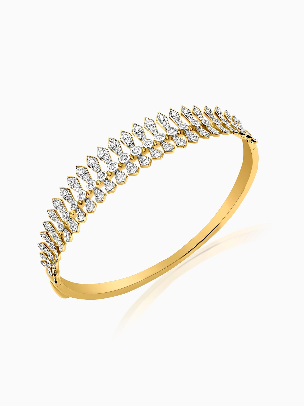 Regal Crown Bangle Bracelet