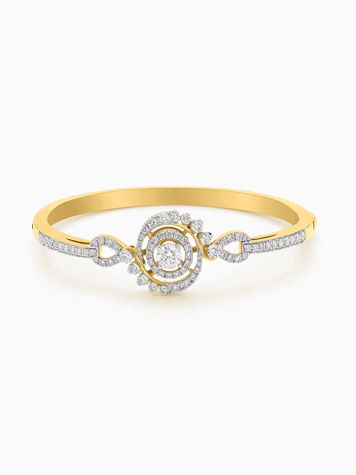 Ethereal Spiral Diamond Bracelet