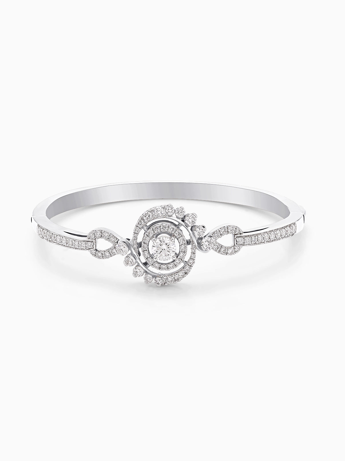 Ethereal Spiral Diamond Bracelet