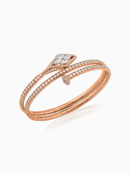 Continuum Diamond Spiral Bracelet