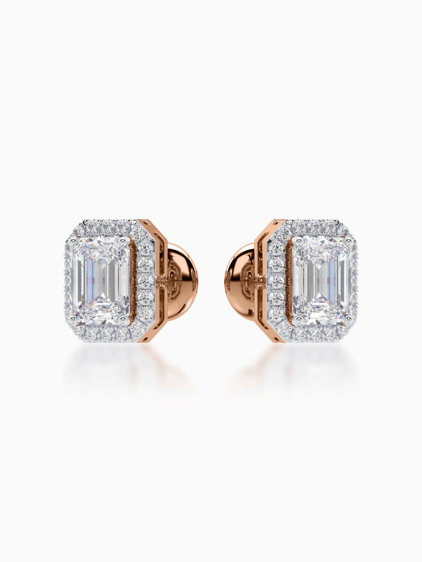 Resolute Diamond Halo Studs