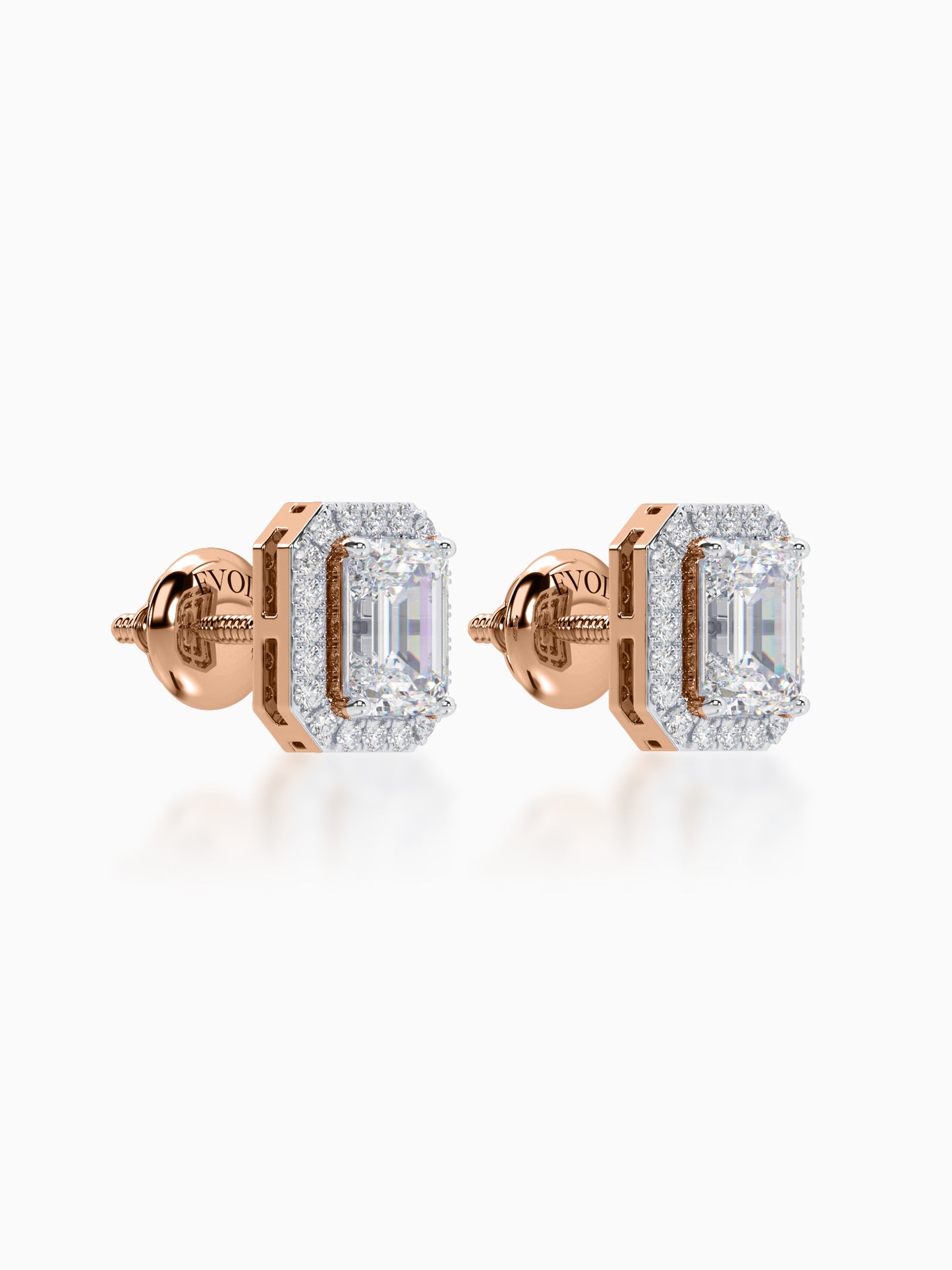 Resolute Diamond Halo Studs