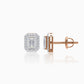 Resolute Diamond Halo Studs