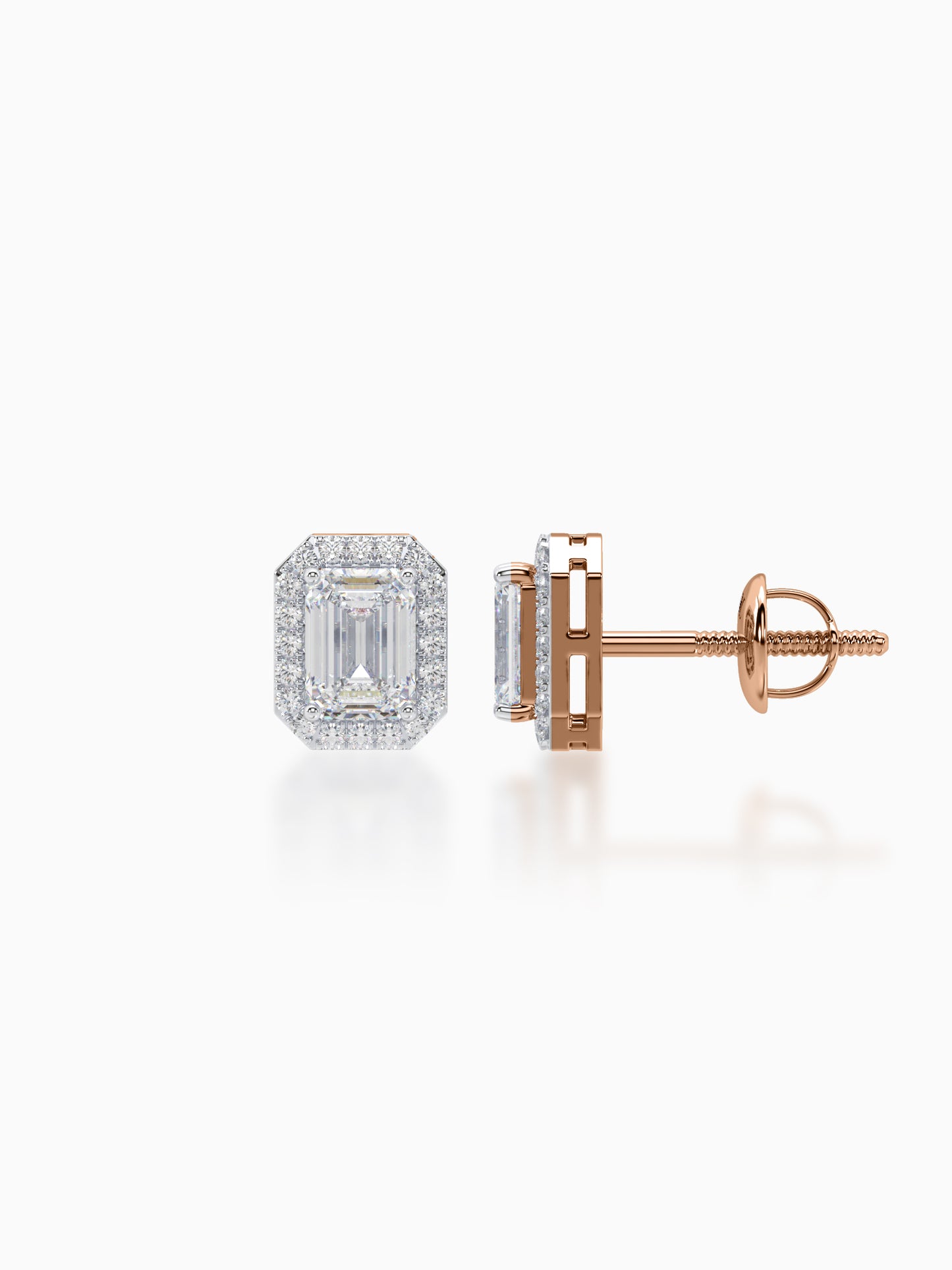 Resolute Diamond Halo Studs