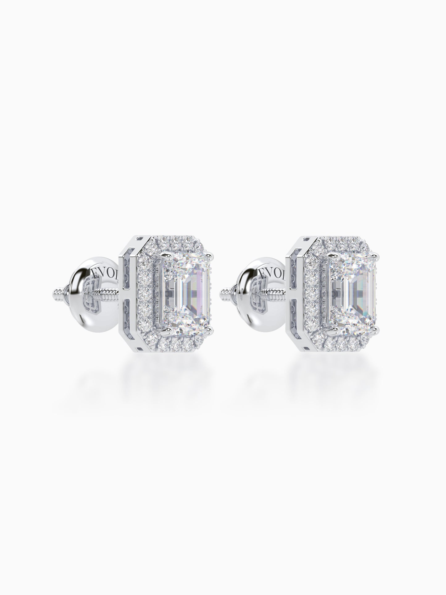 Resolute Diamond Halo Studs