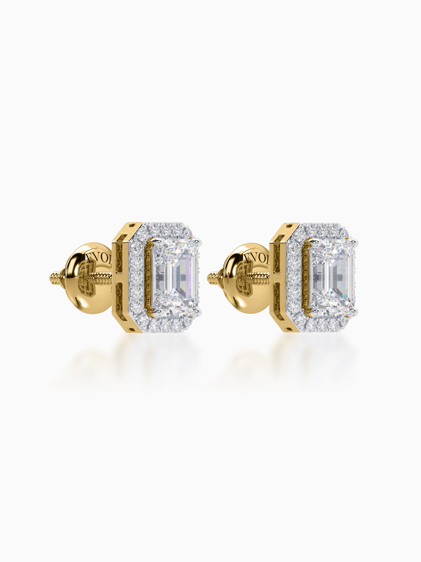 Resolute Diamond Halo Studs