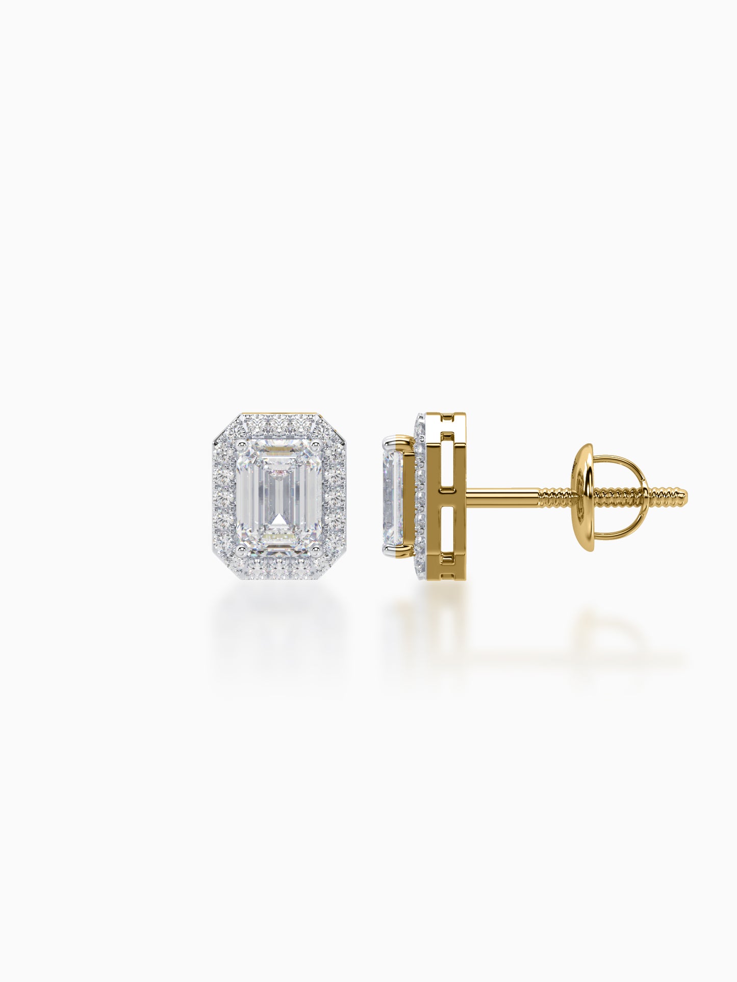 Resolute Diamond Halo Studs