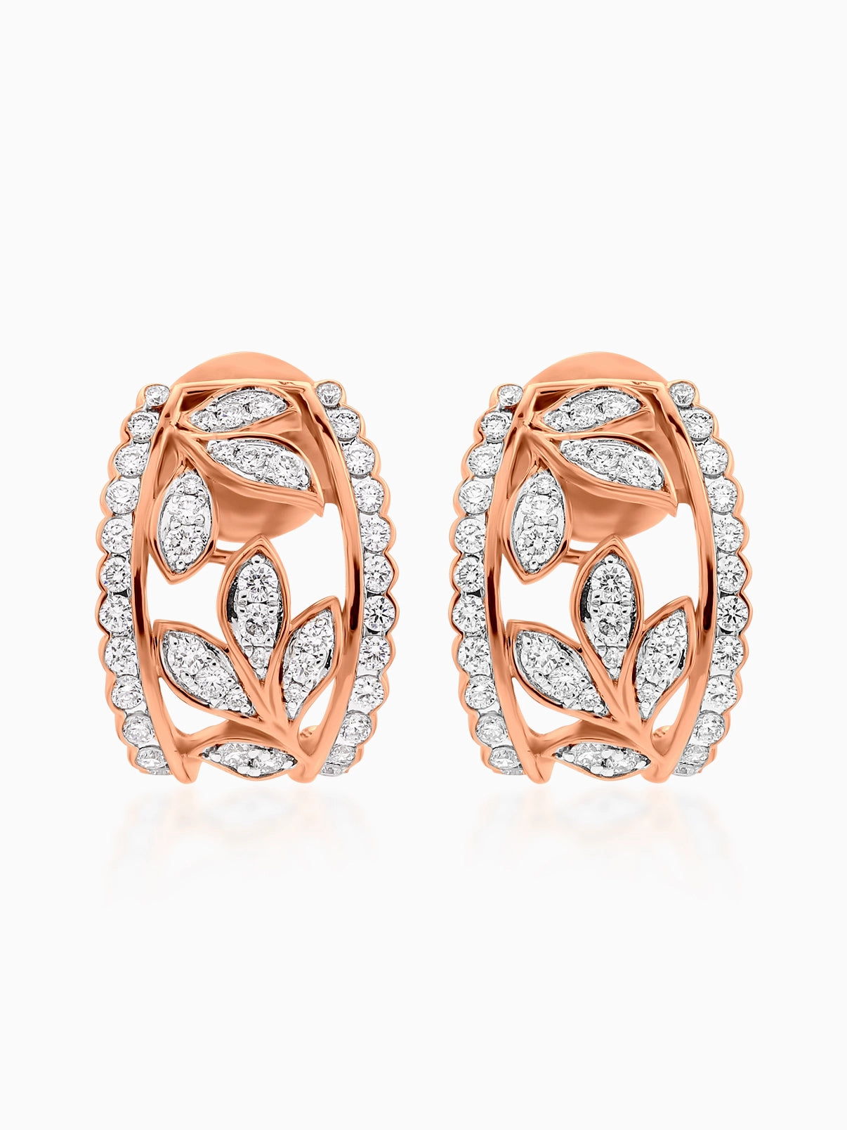 Petal Lace Diamond Earrings