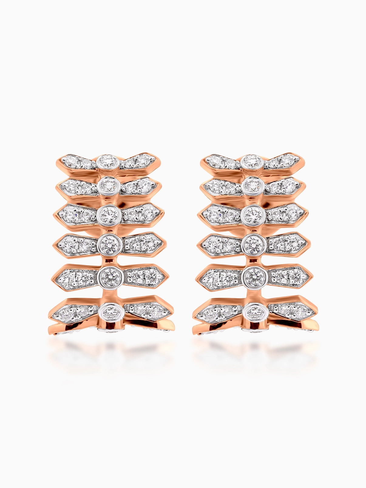 Aria Stacked Diamond Earrings