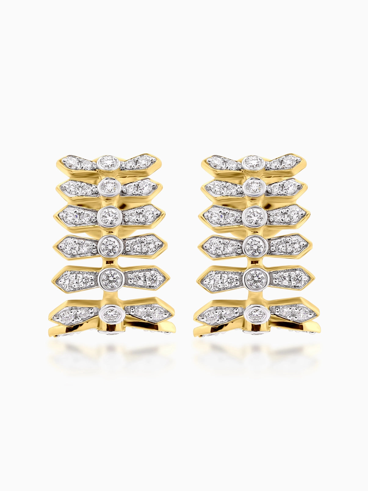 Aria Stacked Diamond Earrings