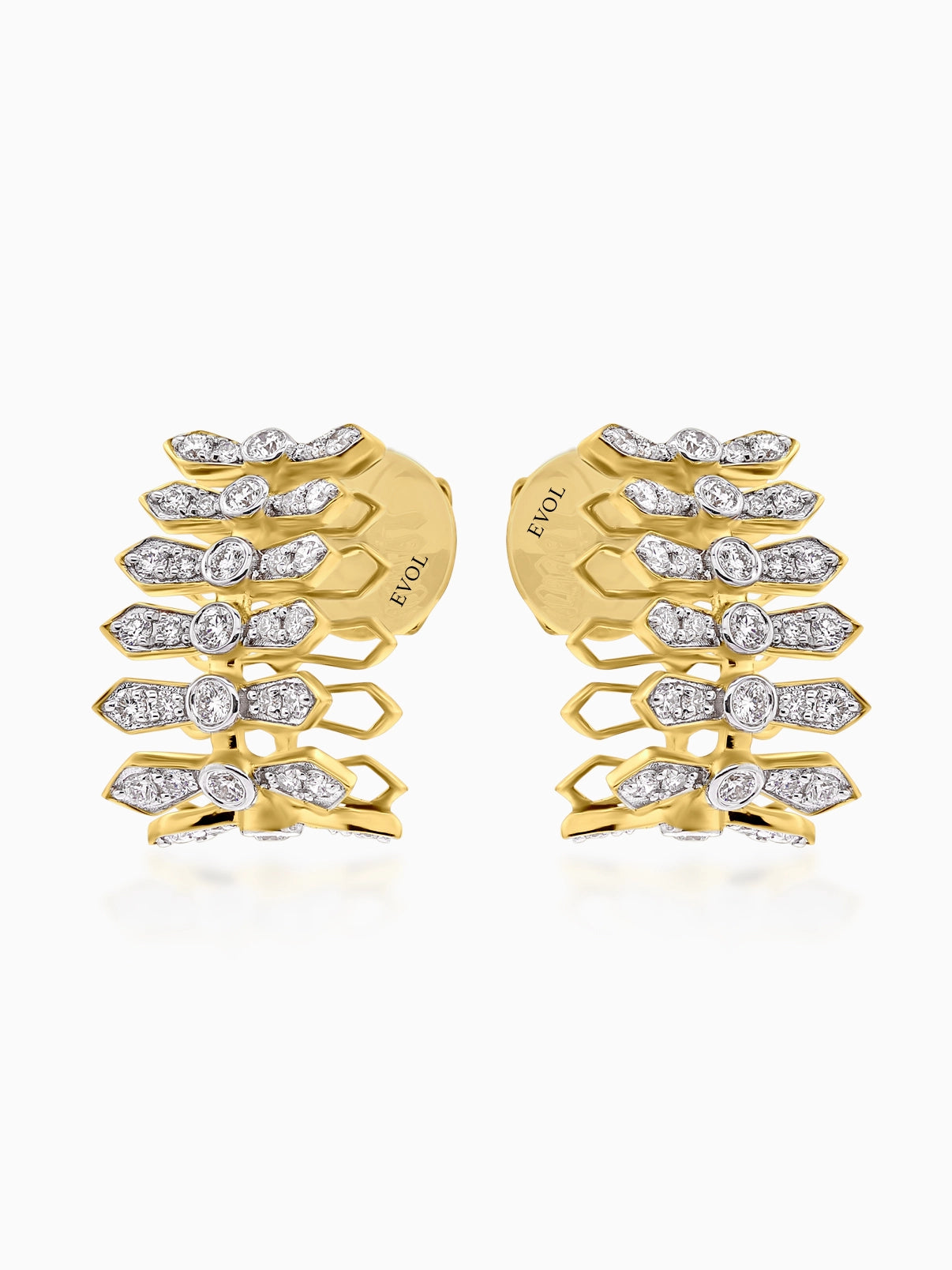 Aria Stacked Diamond Earrings