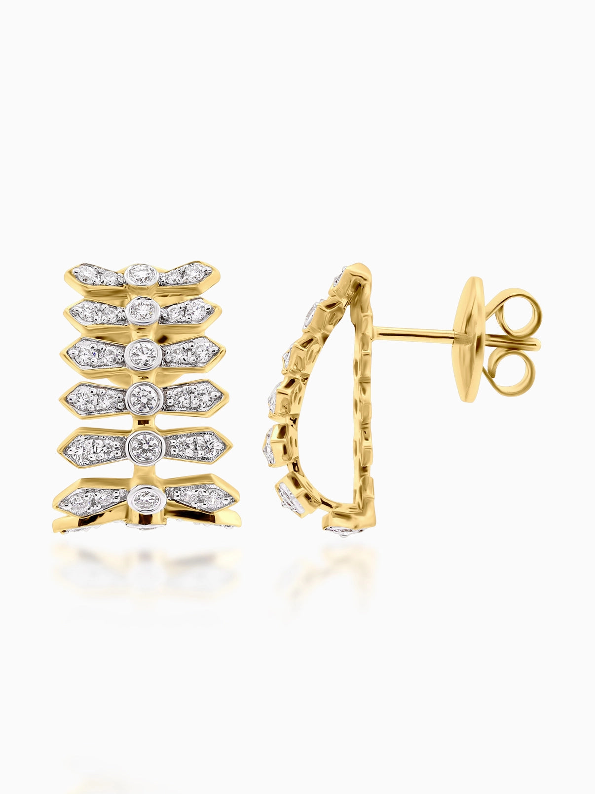 Aria Stacked Diamond Earrings