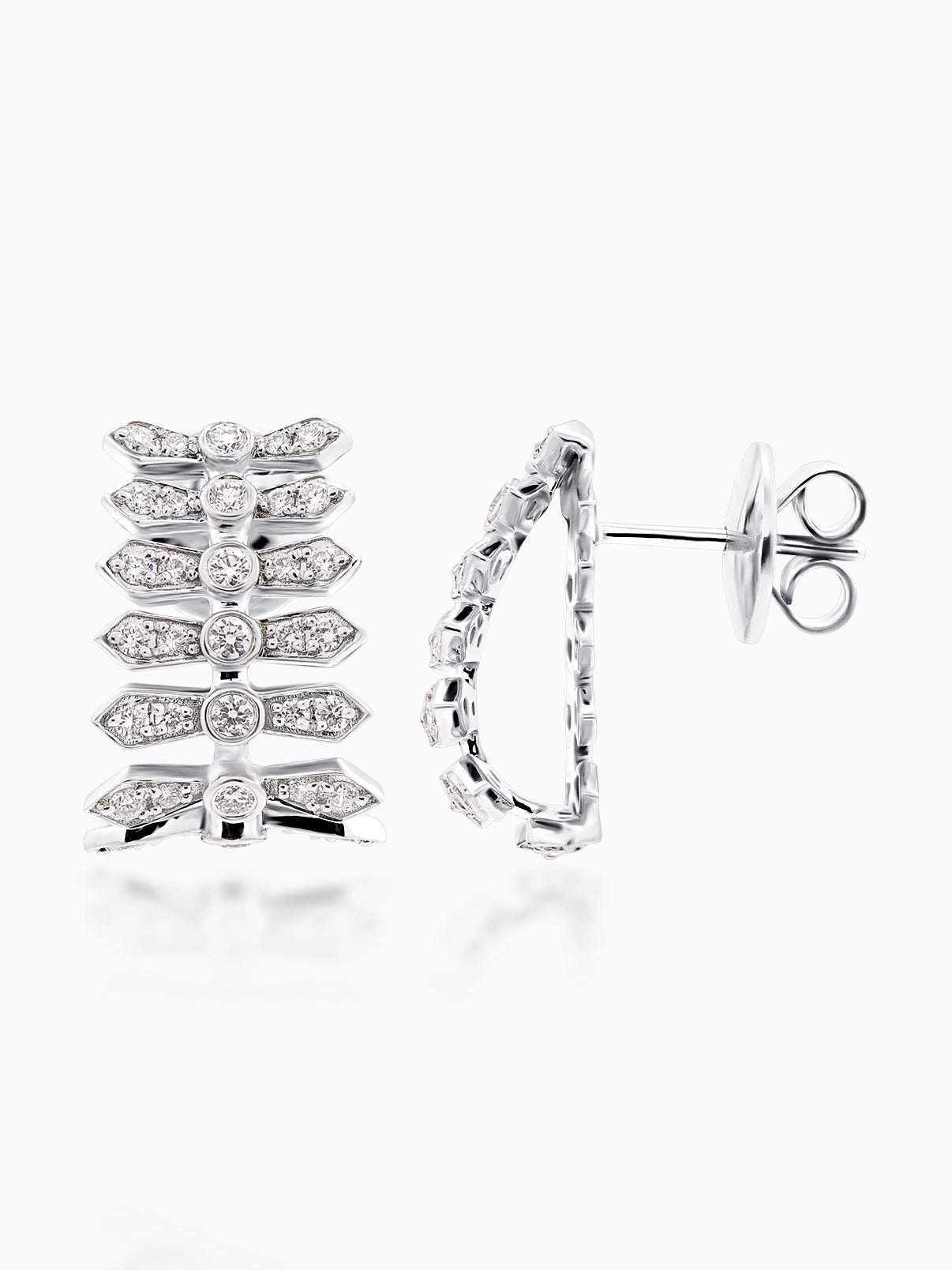 Aria Stacked Diamond Earrings