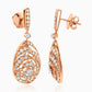 Swirl Drop Diamond Earrings