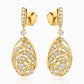 Swirl Drop Diamond Earrings