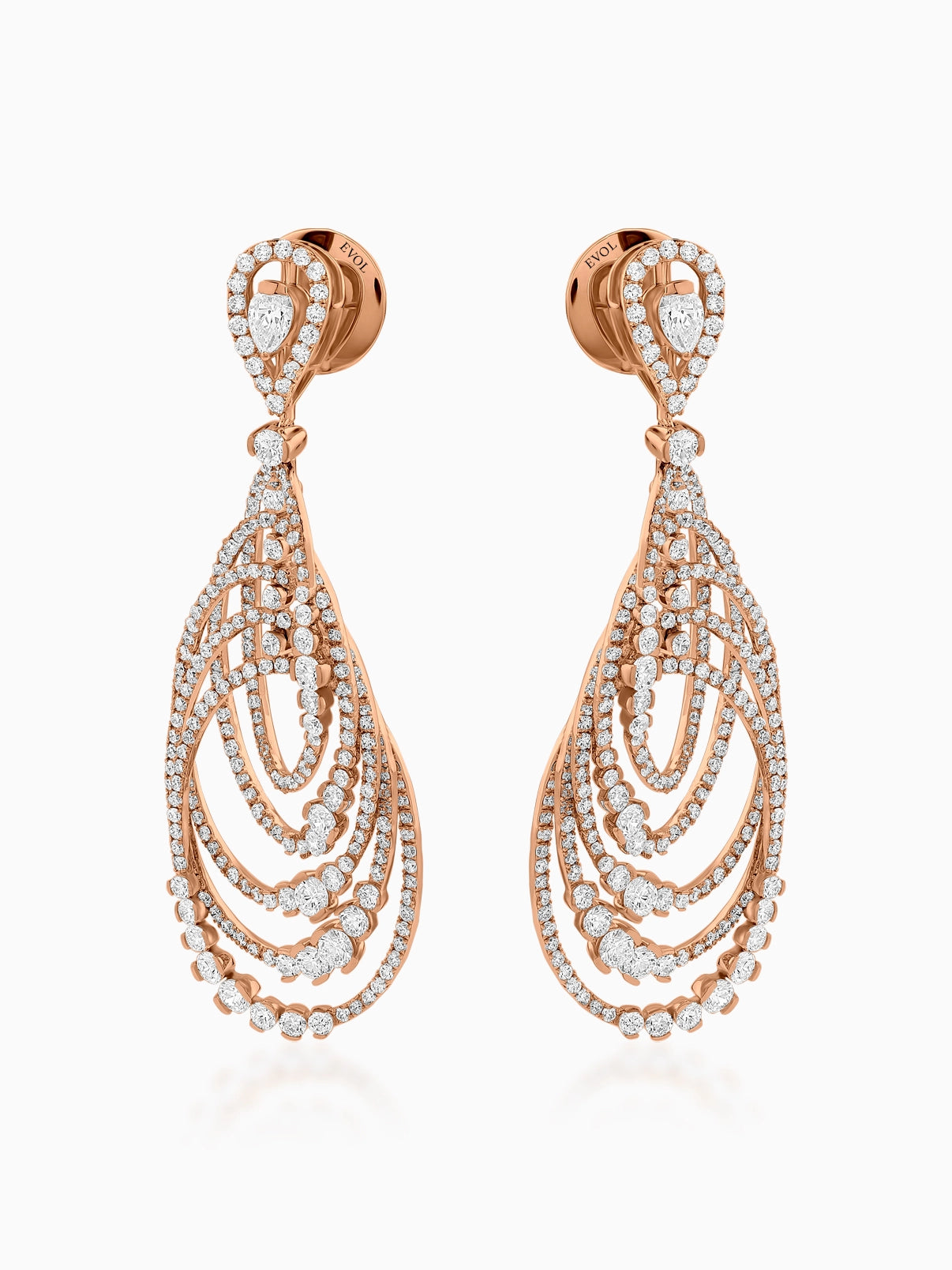 Cascade Diamond Chandelier Earrings