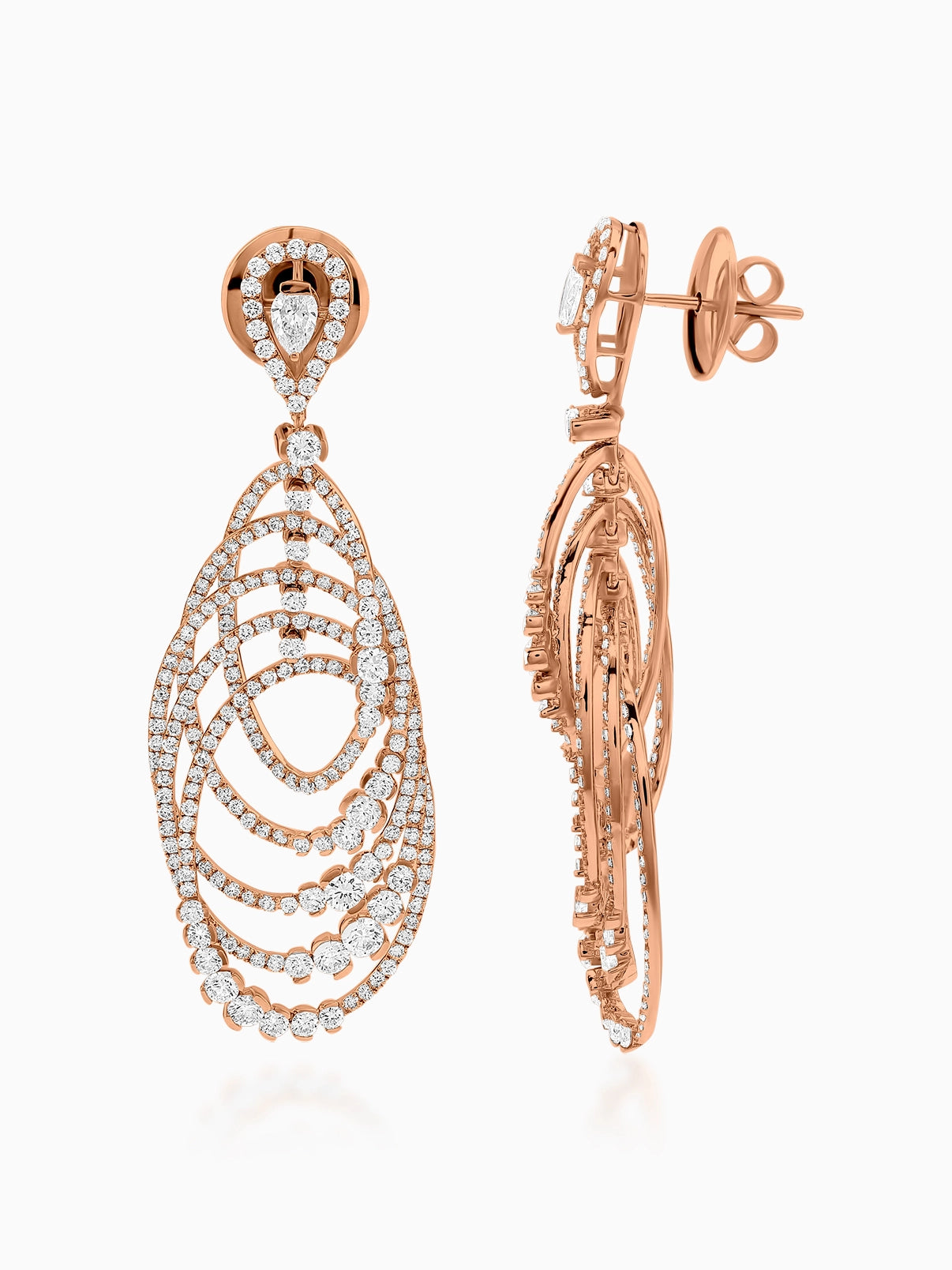 Cascade Diamond Chandelier Earrings