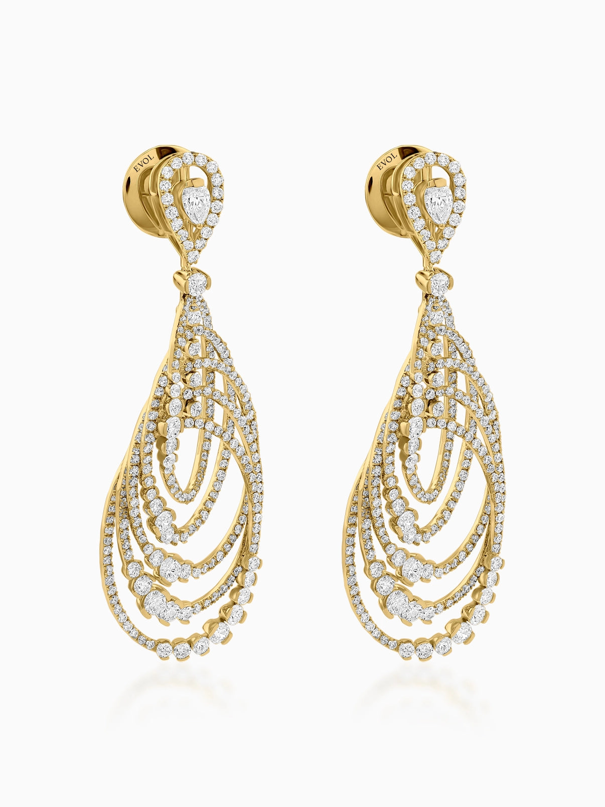 Cascade Diamond Chandelier Earrings