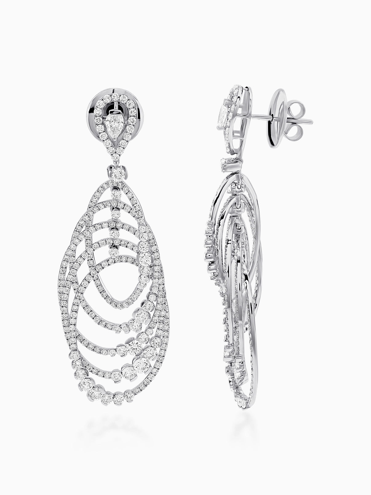 Cascade Diamond Chandelier Earrings