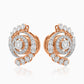 Radiant Spiral Diamond Earrings