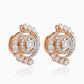 Radiant Spiral Diamond Earrings