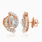 Radiant Spiral Diamond Earrings