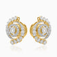 Radiant Spiral Diamond Earrings