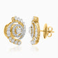 Radiant Spiral Diamond Earrings