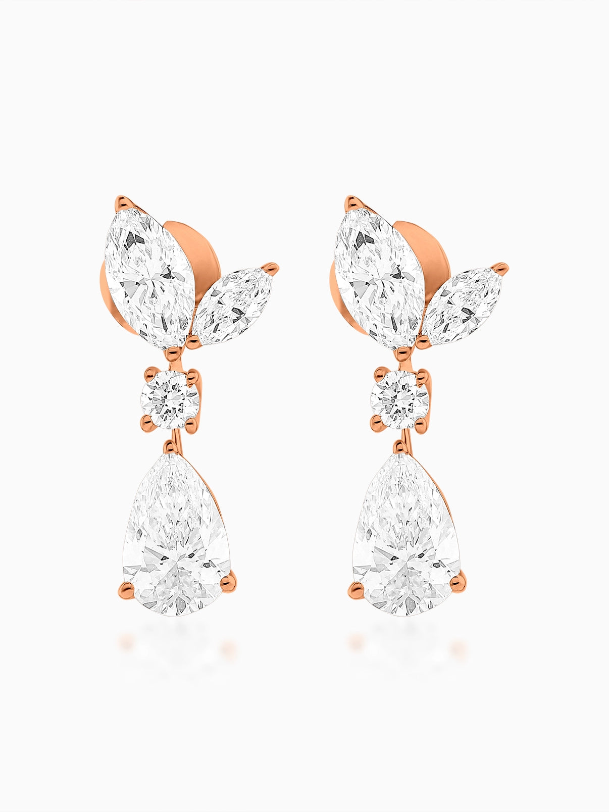 Ethereal Petal Drop Earrings