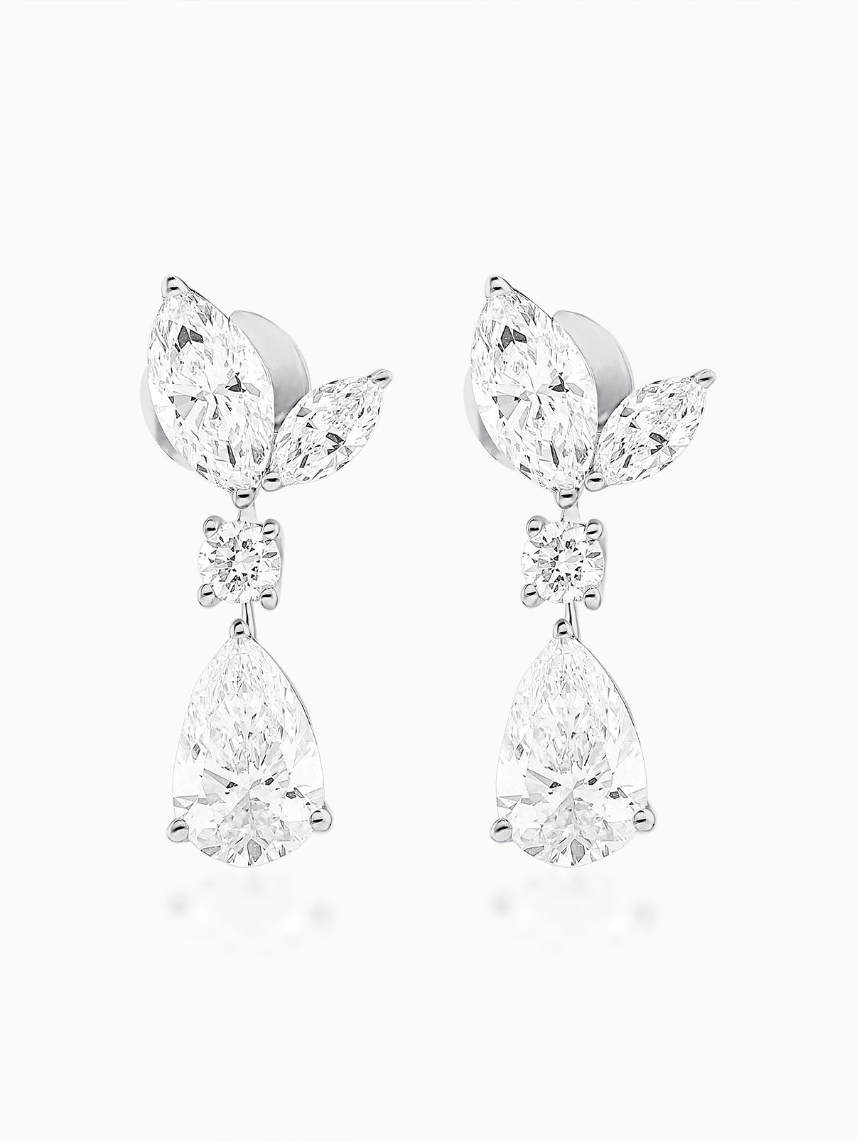 Ethereal Petal Drop Earrings