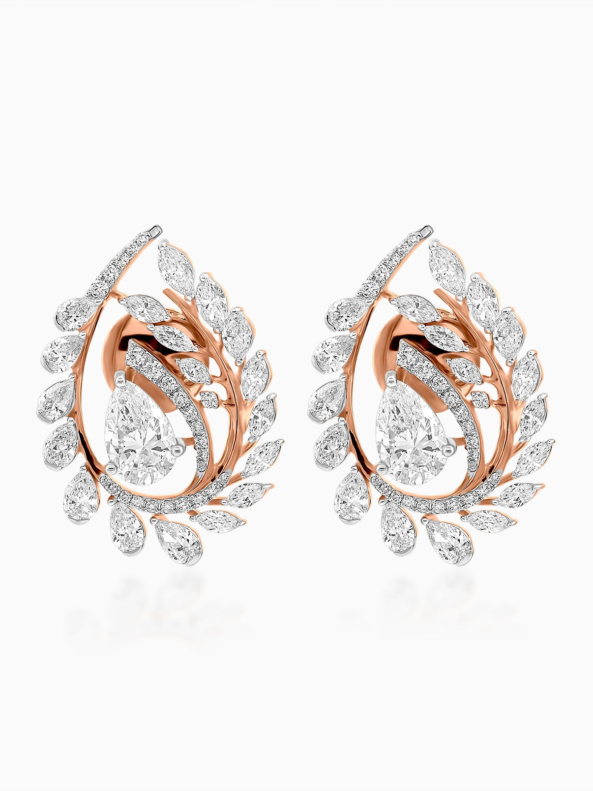 Blossom Vine Diamond Earrings