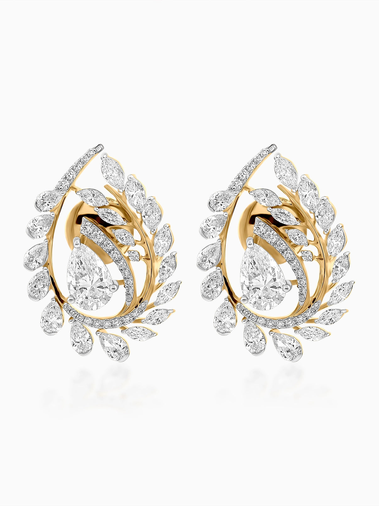 Blossom Vine Diamond Earrings