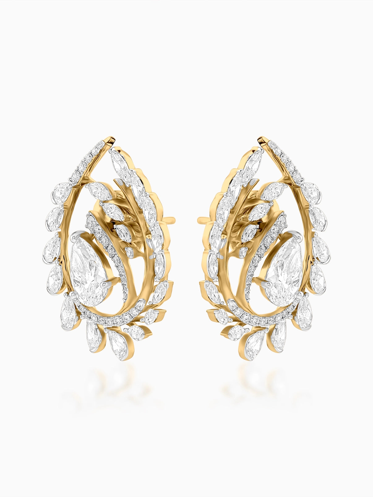 Blossom Vine Diamond Earrings