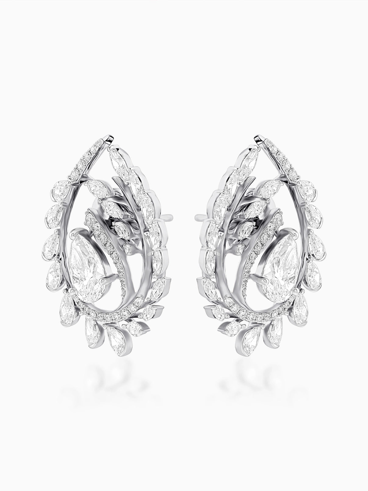 Blossom Vine Diamond Earrings