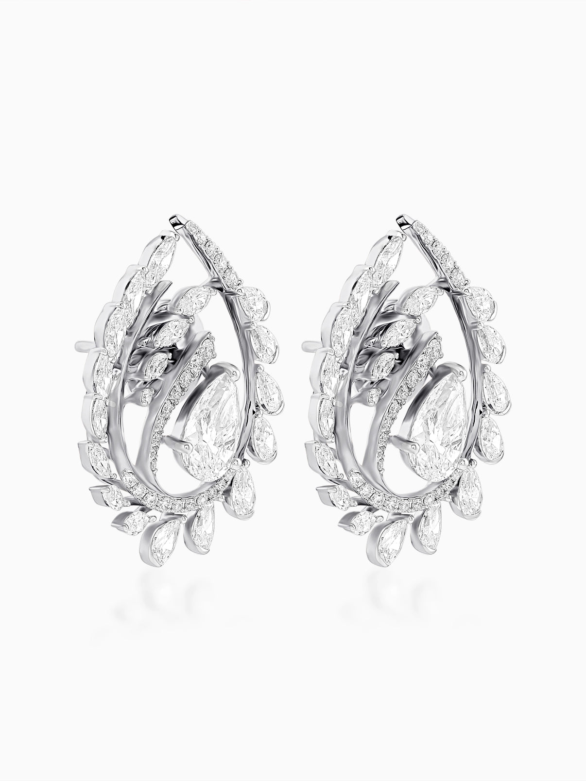 Blossom Vine Diamond Earrings