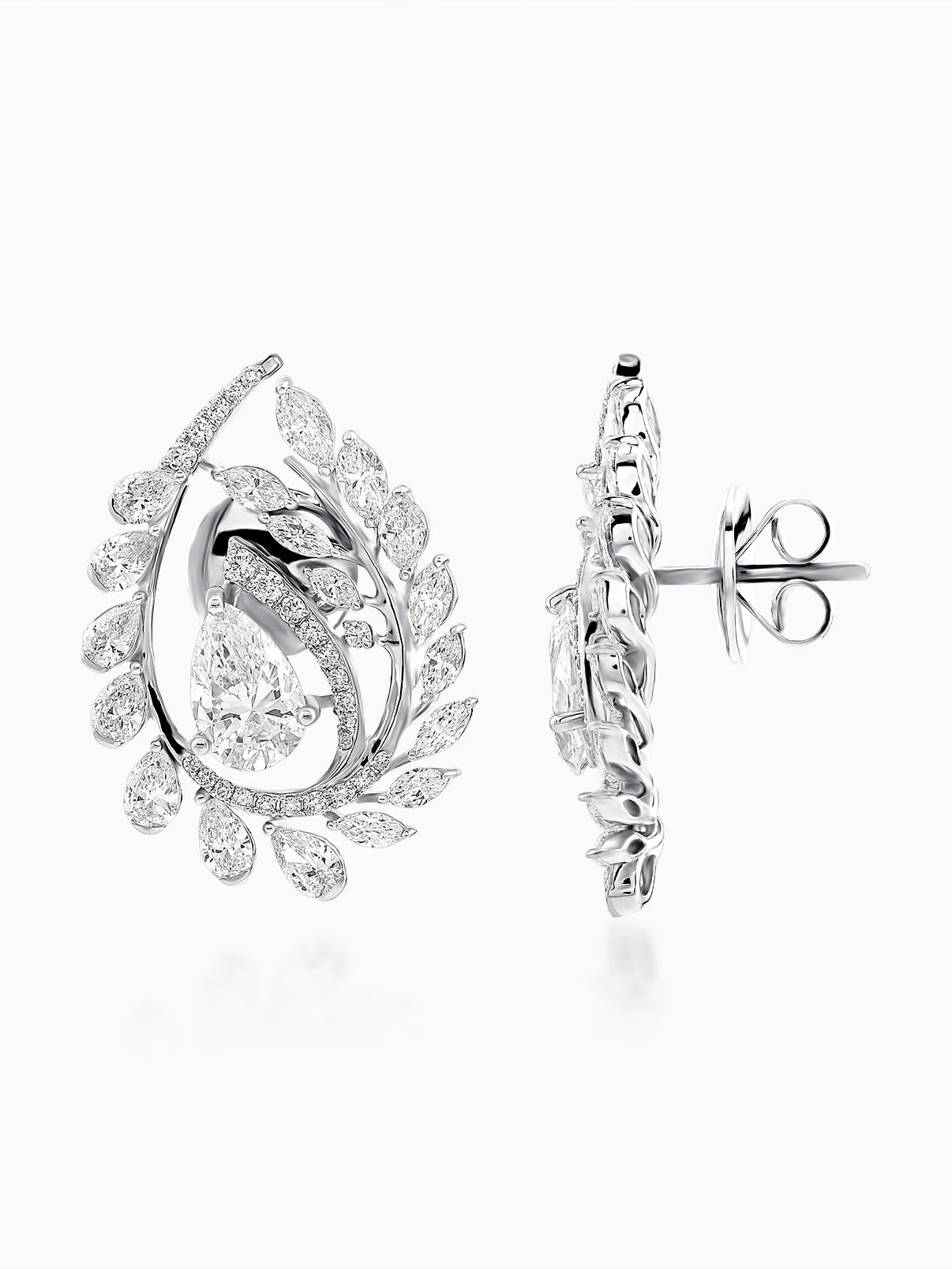 Blossom Vine Diamond Earrings