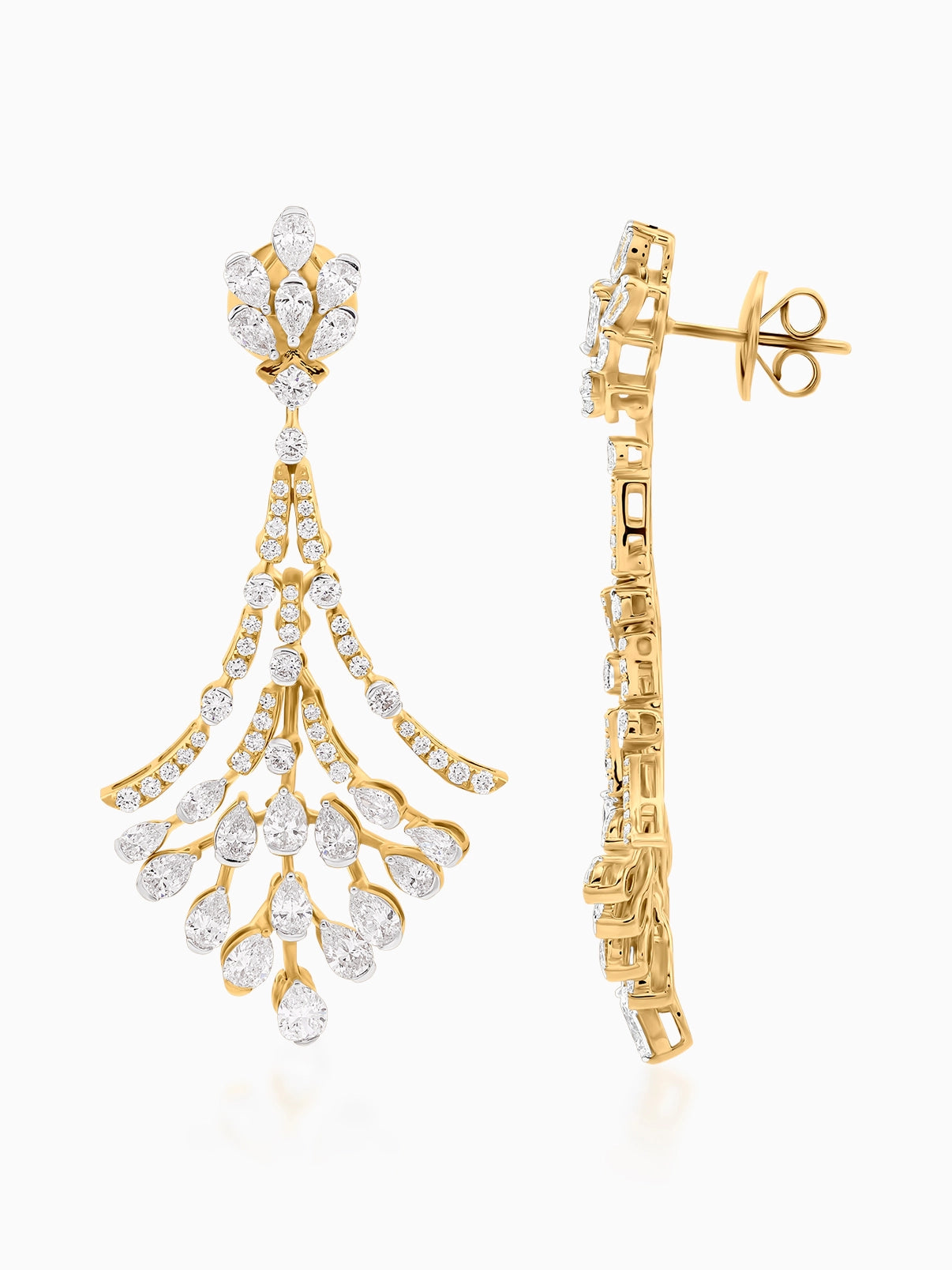 Ethereal Cascade Diamond Earrings